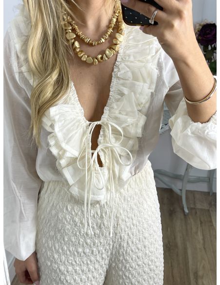 Camisa Anderson hueso